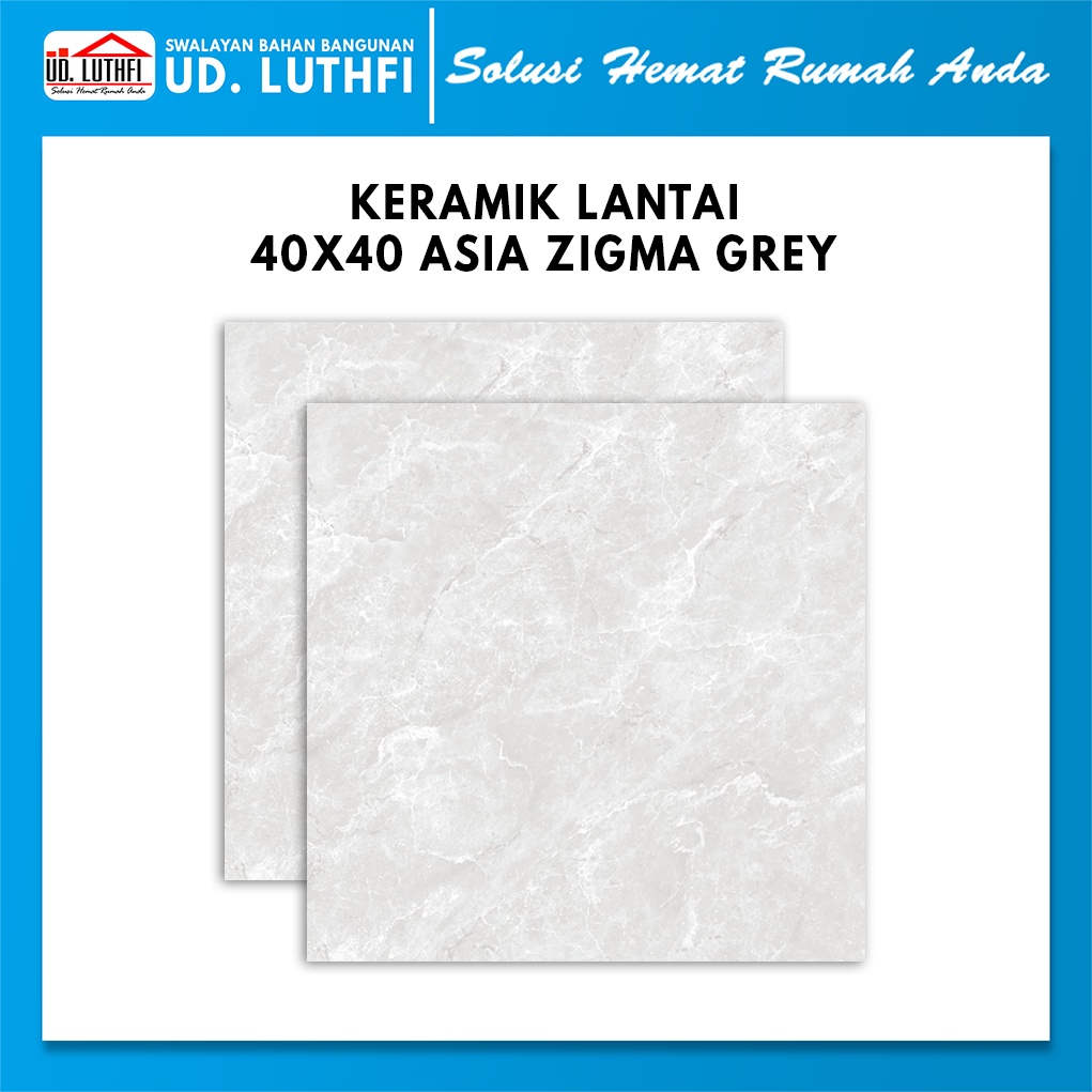 Keramik Lantai 40x40 Asia Zigma Grey