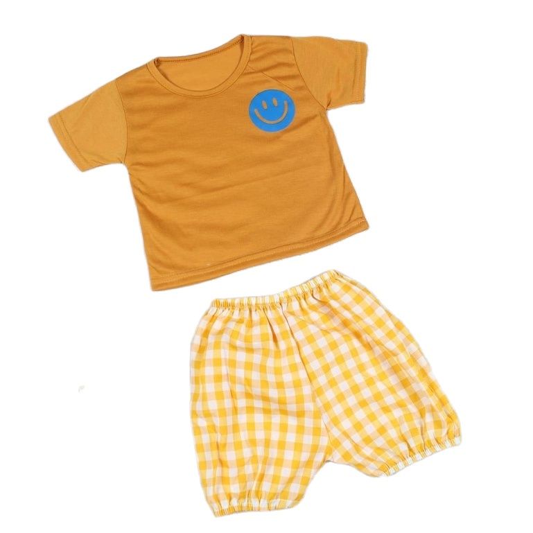 ZASKIYA - SET ANAK BALL SMILE UNISEX / Setelan Anak Perempuan 0-3 tahun