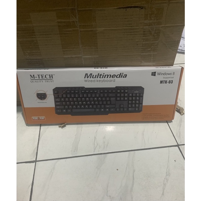 M-Tech MTK-03 Gaming Keyboard Multimedia Mtech