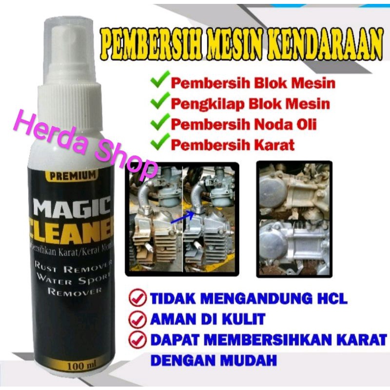 Pembersih Kerak/Karat pada Mesin Motor dan Mobil Magic Cleaner Pembersih Blok Mesin pembersih cvt  pembersih knalpot maupun transmisi mobil