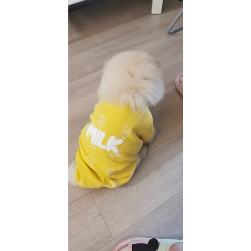 Milk Dog Cat Pet T-Shirt Baju Anjing Kucing Lucu