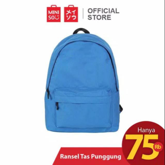 MINISO TAS RANSEL PUNGGUNG SIMPLE BACKPACK