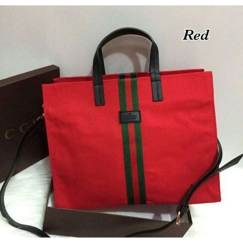 TAS GUCCI VERTIKAL KANVAS
