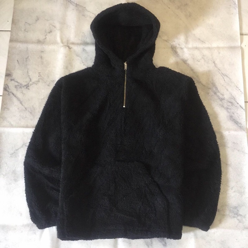 WIT AND WONDER SHERPA HALFZIP HOODIE