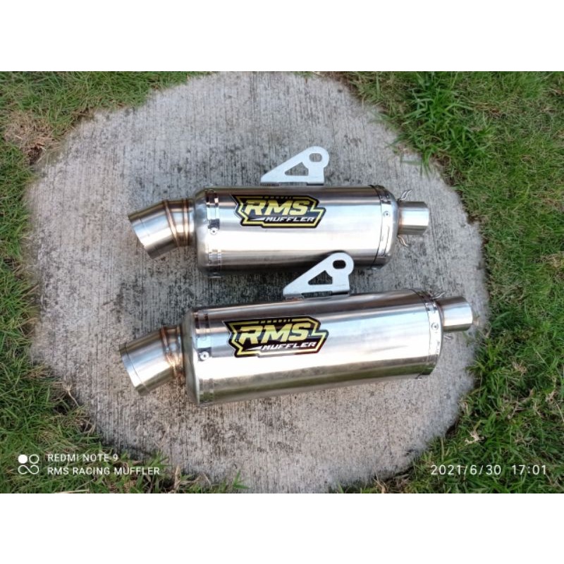 Slincer Knalpot RMS Muffler Original Inlet 38mm p20 dan 25