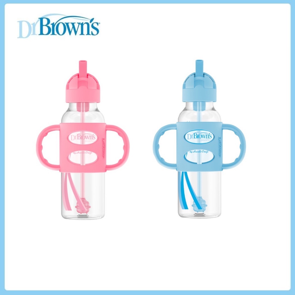 Botol Minum Anak Dr.Brown's Narrow Sippy Straw Bottle 250ml