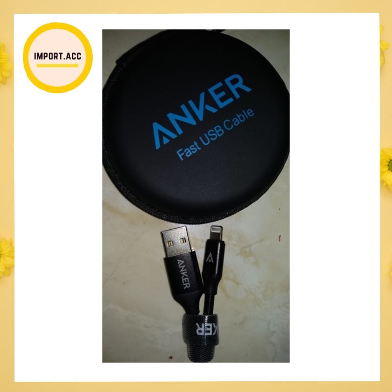 Anker Kabel Lightning Premium 3ft / 0.9m Iphone TERSEDIA 3 Warna [IMPORT]