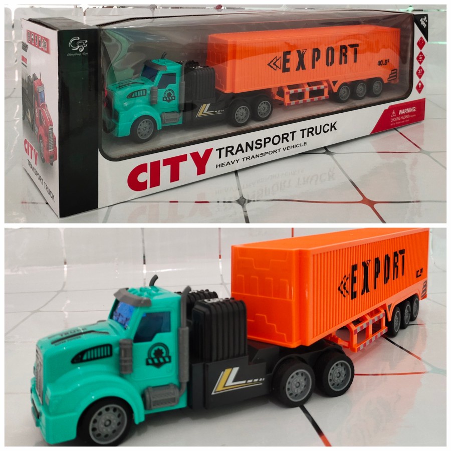 Mainan RC Truk Kontainer Muatan Barang Kado Anak