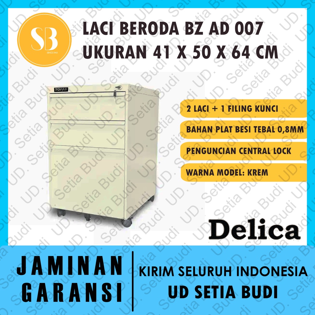 Laci Cabinet Beroda 2 Laci + 1 Filing TOPAS BZ AD 007