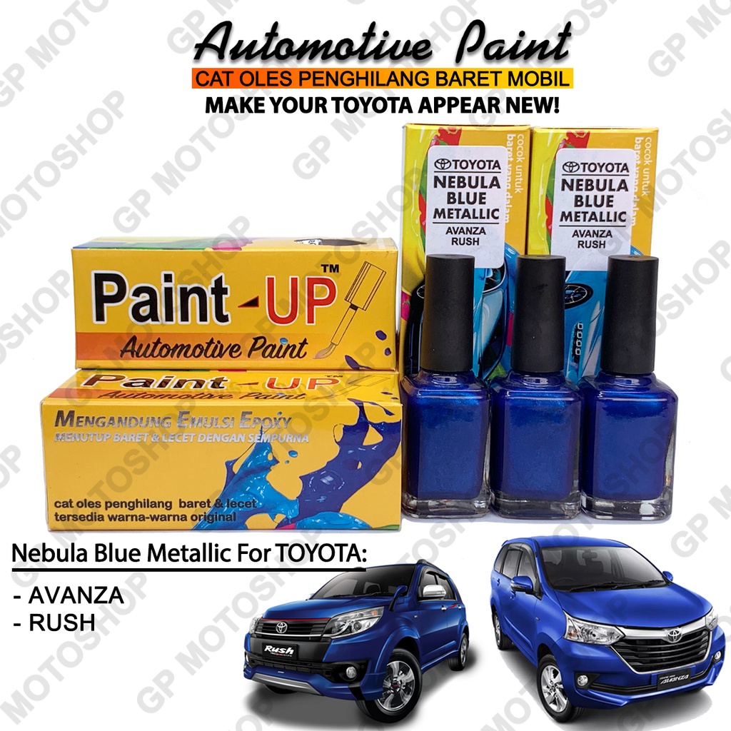 Toyota Nebula Blue Metallic Cat Oles Penghilang Baret Mobil Lecet Rush Avanza Biru Metalik