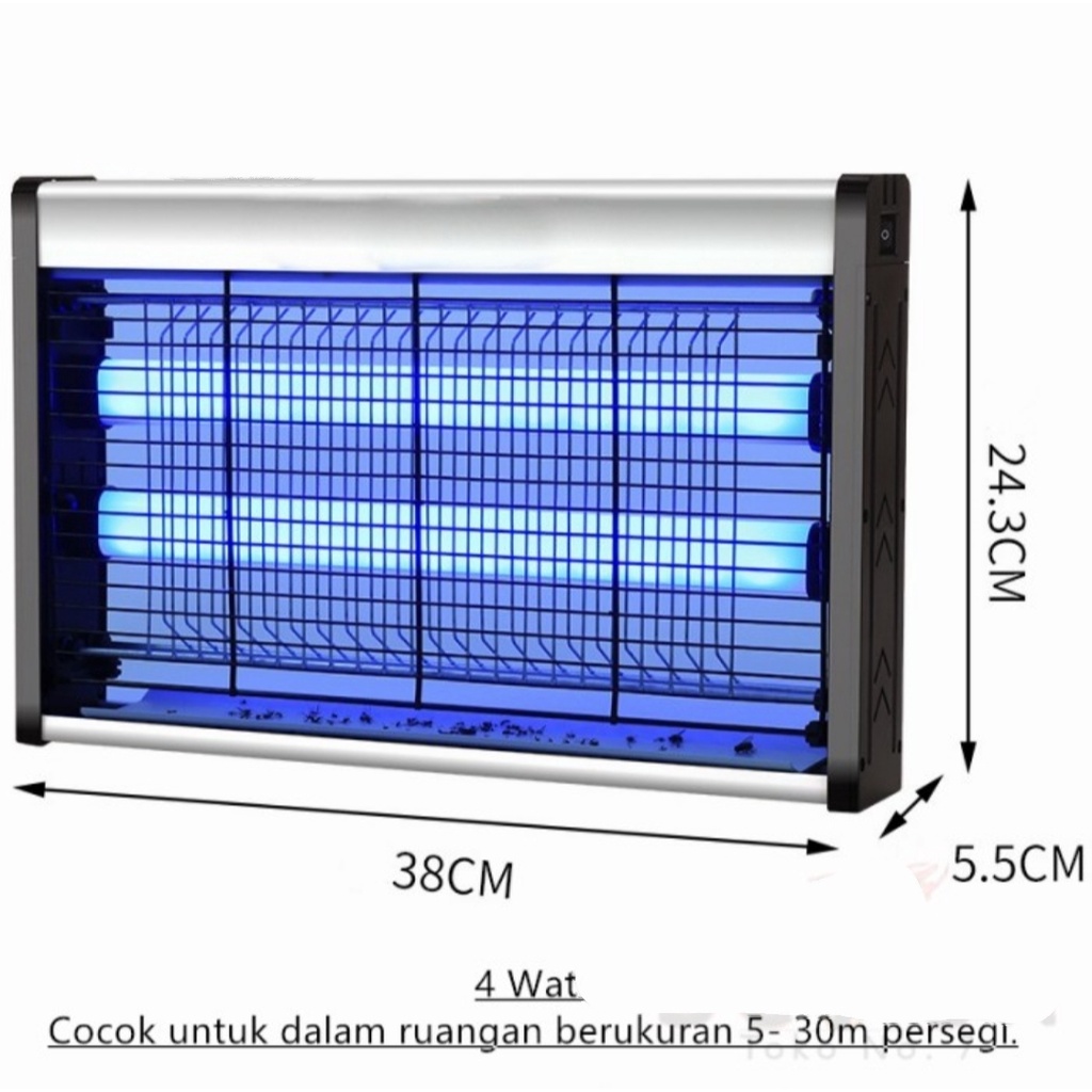 Barangunik2021-4 WATT Insect Killer Perangkap Nyamuk Lalat Lampu UV/Lampu Nyamuk/Perangkap Nyamuk