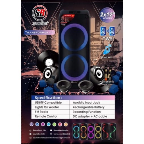 Speaker Portable Soundbest Transformer 12 / Transformer-12 Original