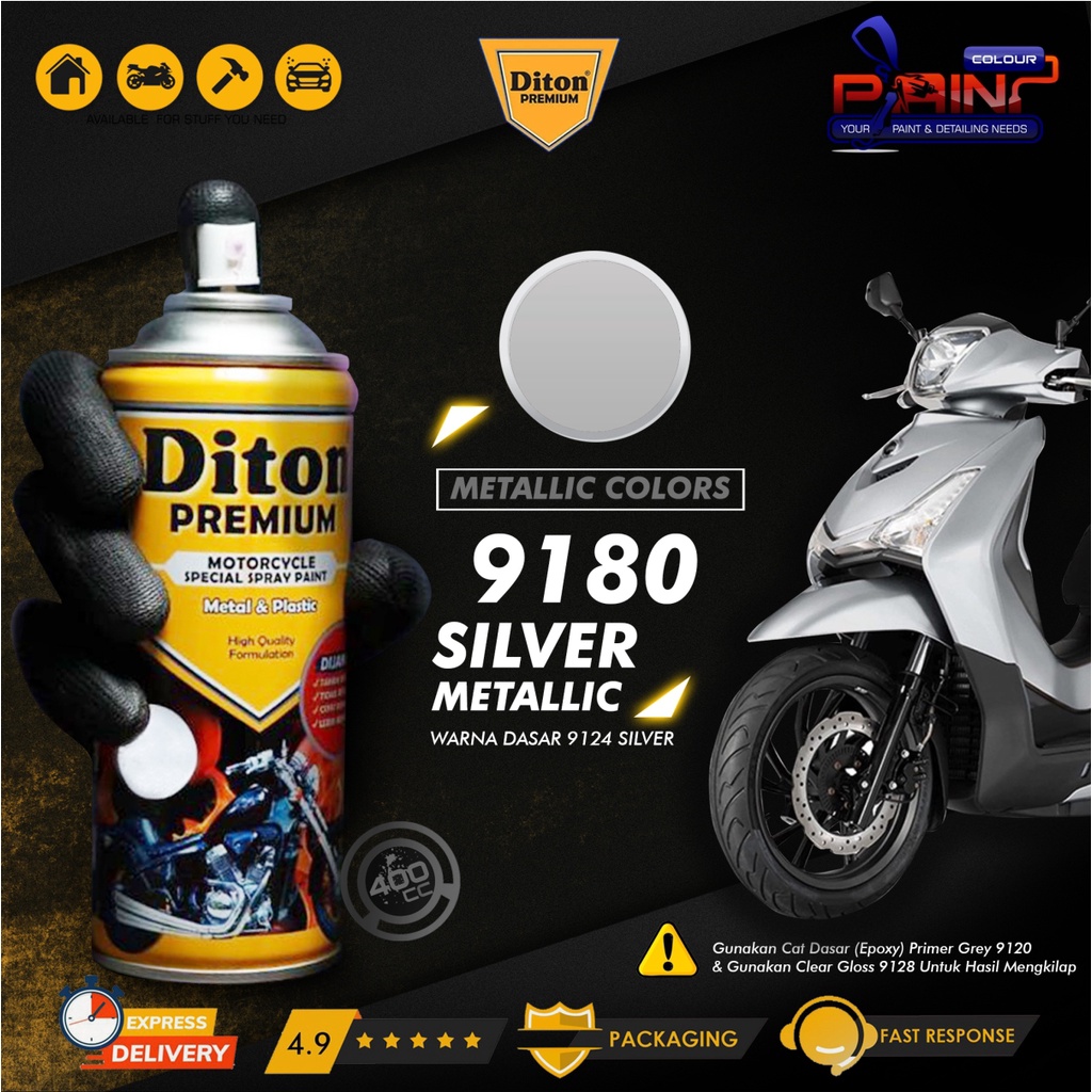 Diton PREMIUM 9180 Silver Metallic Cat Semprot