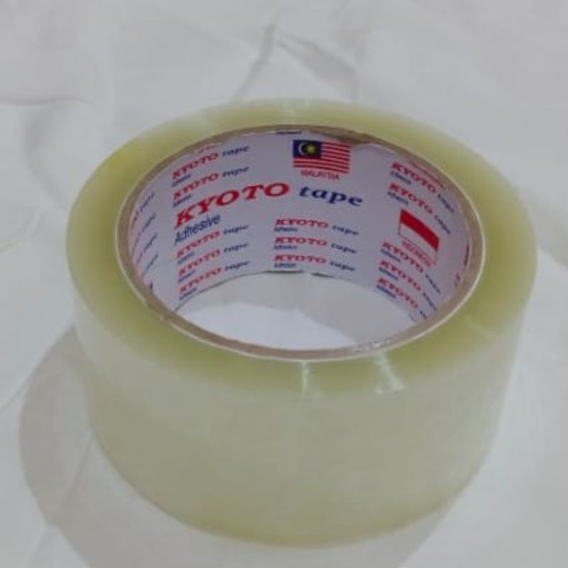 

Lakban KYOTO/Lakban bening/coklat/Tebal 48mm x 90yard x 45mik