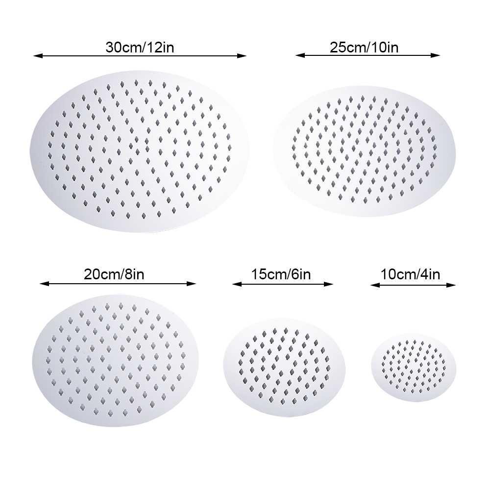 BATHE PROJECT Kepala Shower Stainless Steel Round Shower - Cosmo 200