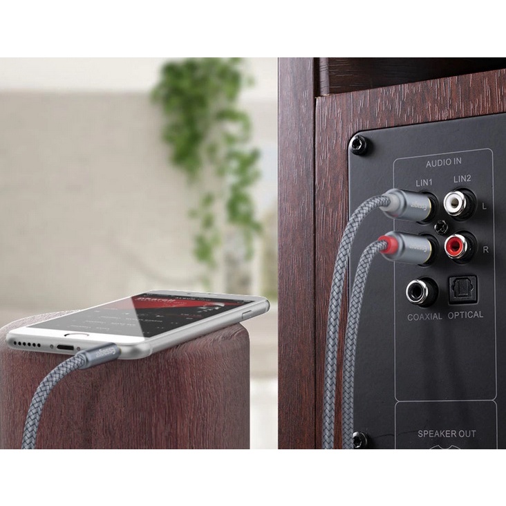 Jack Plug 3.5mm to 2 RCA Red And White Cable For Speaker Amplifiers TV