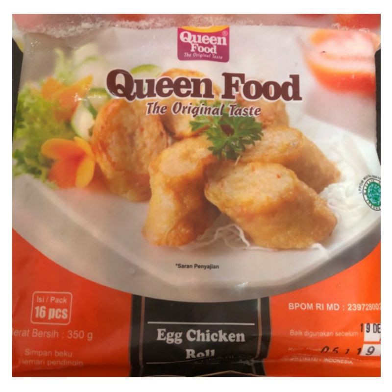 

Queen Food Egg Chicken Roll 16s 350 gram