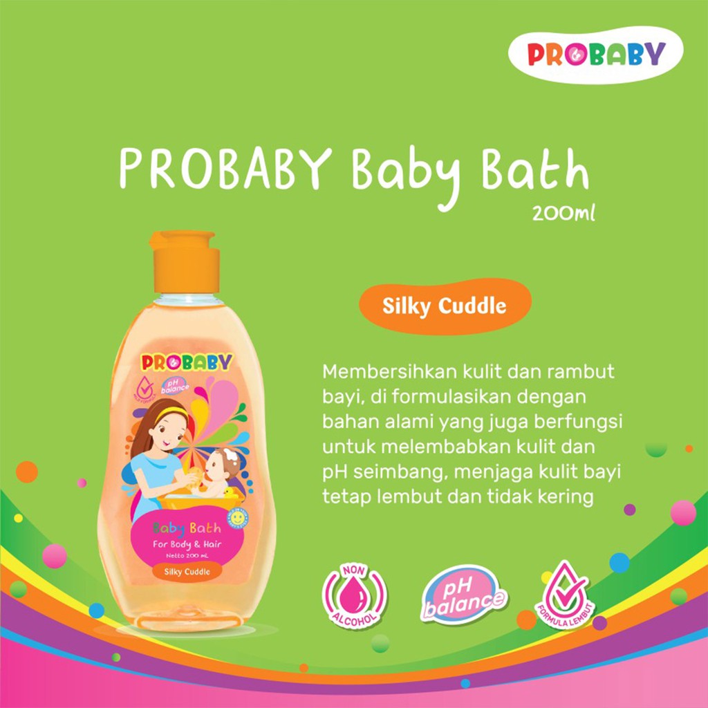 Probaby Baby Bath - Pro Baby Bath 200ml - Sabun Mandi Bayi