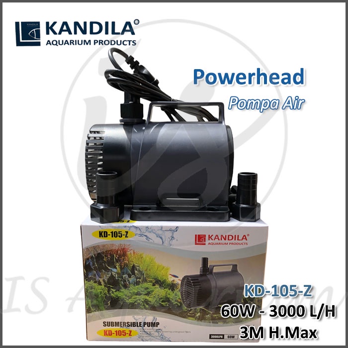 Kandila Power Head KD105Z 3000LPH KD 105 Z Power Head Filter Pompa Air