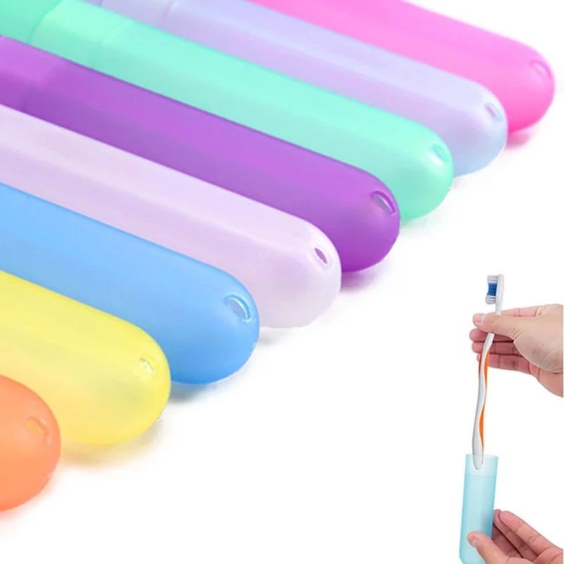 TEMPAT KOTAK BOX SIKAT GIGI TRAVELLING Sikat Gigi Portable Travel Toothbrush Case