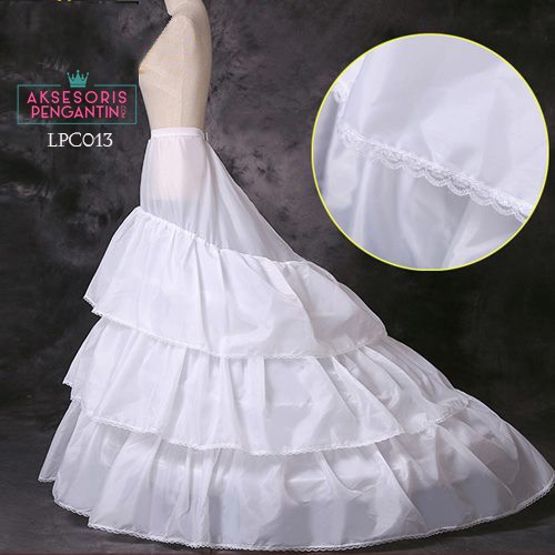 [PRODUK FAVORIT] PETIKUT KAWAT PETTICOAT PANJANG ROK NGEMBANG 3 LAYER HIGH QUALITY LPC013