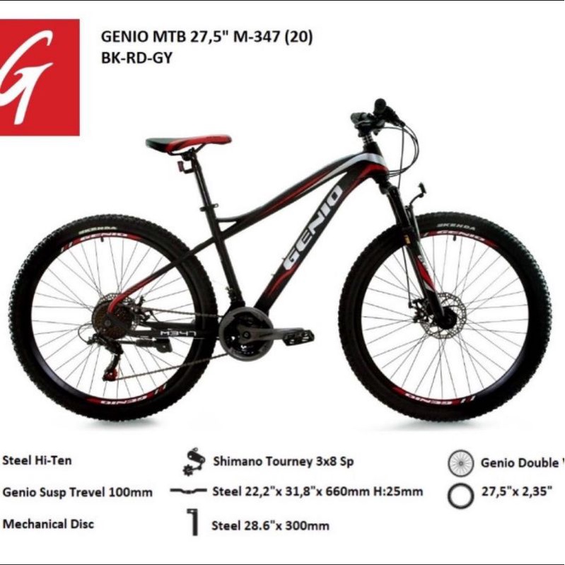 Sepeda MTB 27,5inc Genio M-347