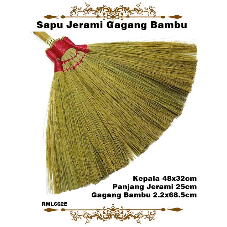 Sapu Jerami Gagang Kayu