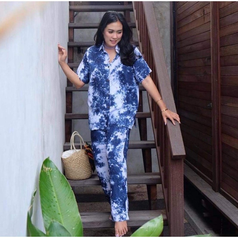 PIYAMA BALI MOTIF TYE DIE/pajamas bali