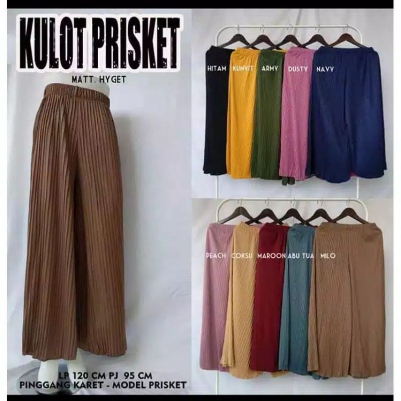CELANA KULOT PLISKET /CELANA PLISKET BEST SELLER /CELANA PLISKET