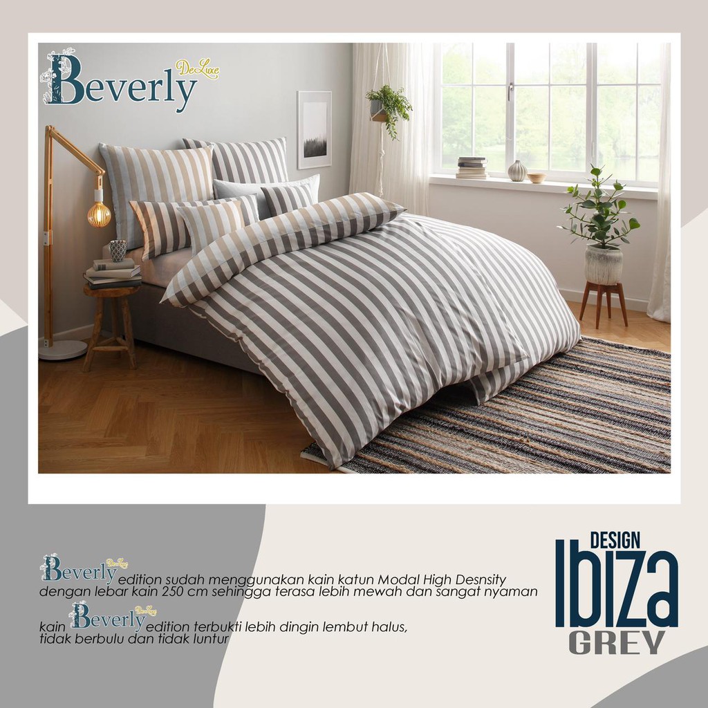 SPREI KATUN LOKAL BEVERLY MOTIF DEWASA MINIMALIS KOTAK