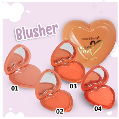 LOVE BLUSHER / Kiss Beauty Lifelong Love Blush On Peach