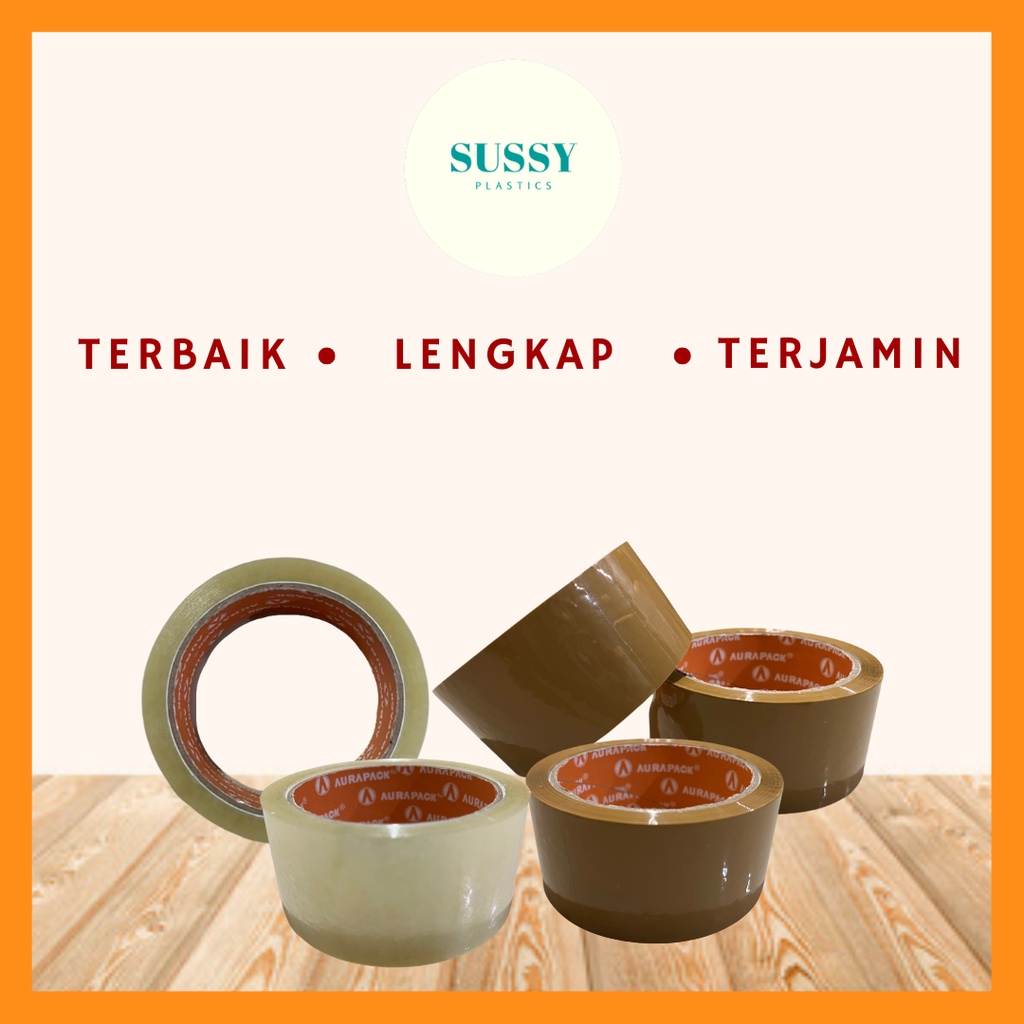 

LAKBAN 45MM X 50M WARNA BENING, COKLAT AURAPACK OPP