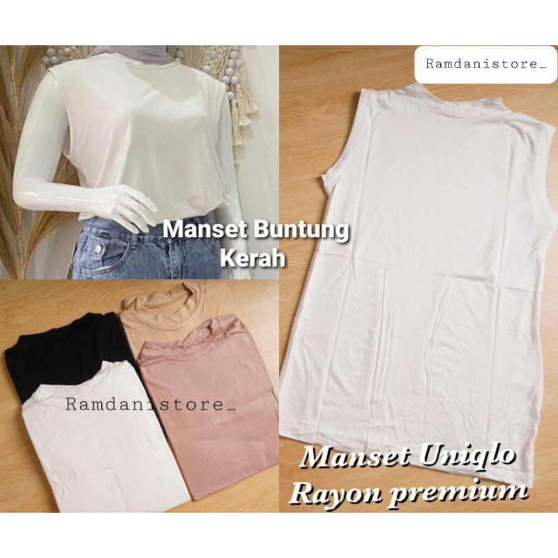 MANSET TANPA LENGAN BASIC TURTLE NECK, MANSET ATASAN SLEEVELESS RAYON PREMIUM, MANSET BUNTUNG, MANSET