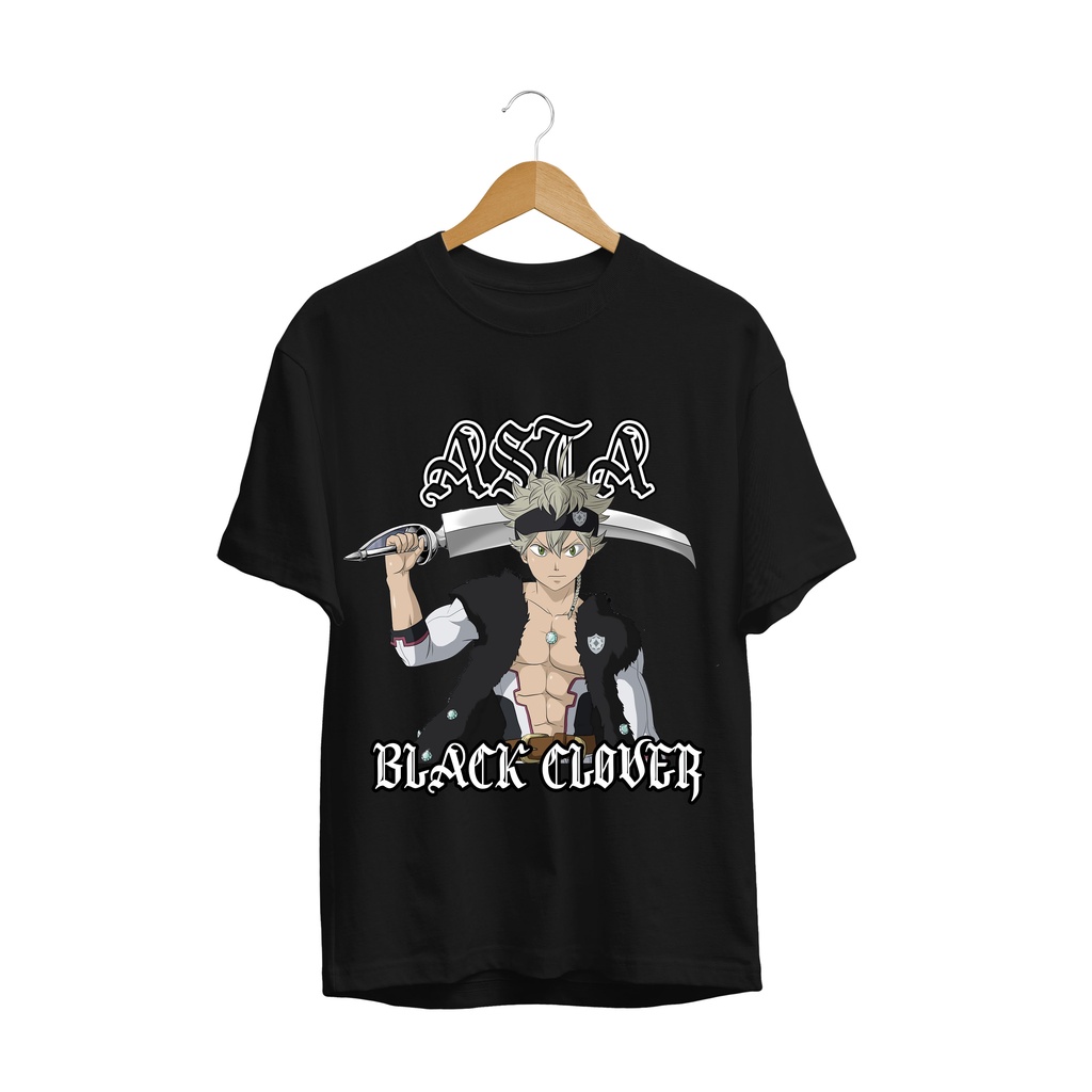 T-SHIRT KAOS ASTA YUNO BLACK CLOVER ANIME MANGA JAPANES CULTURE