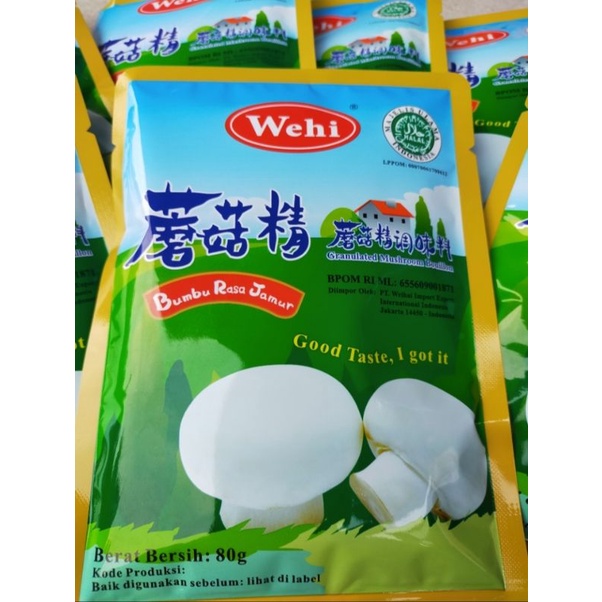 WEHI Kaldu Jamur Mo Gu Jing Halal 100% isi 80gr