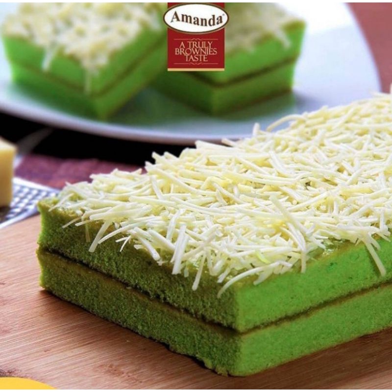 

bolu amanda brownies pandan keju