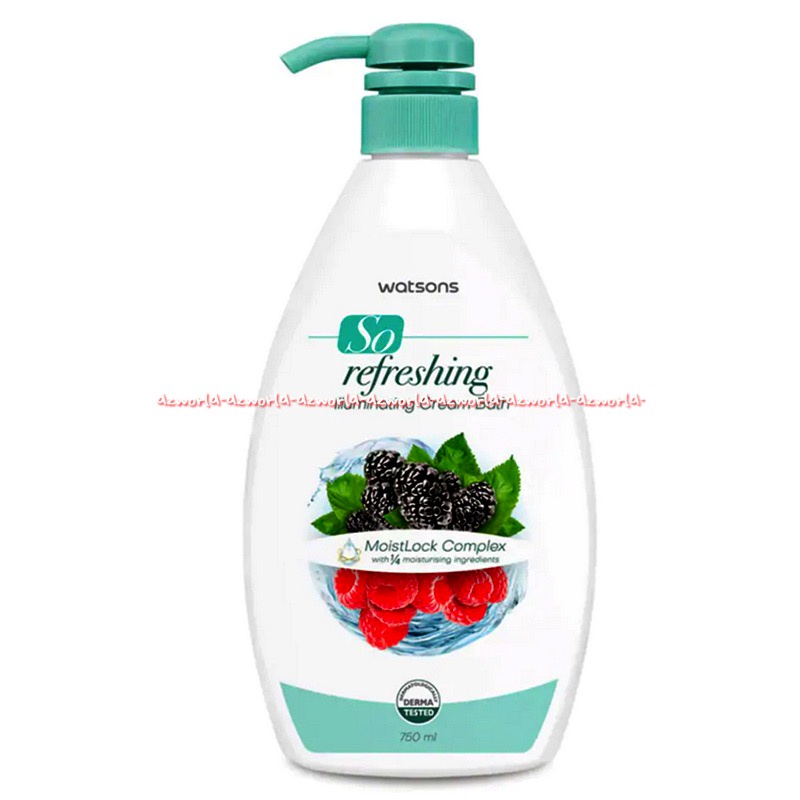 Watsons So Nourishing 750ml Cream Bath Honey Muberry Almond Sabun Mandi Moisturizing Watson