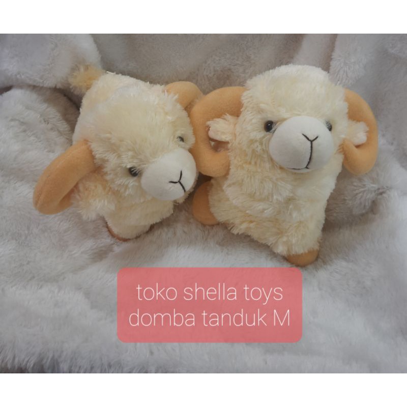 Boneka Domba tanduk 27cm mainan #shopeehaul#murahlebay#racunshopee