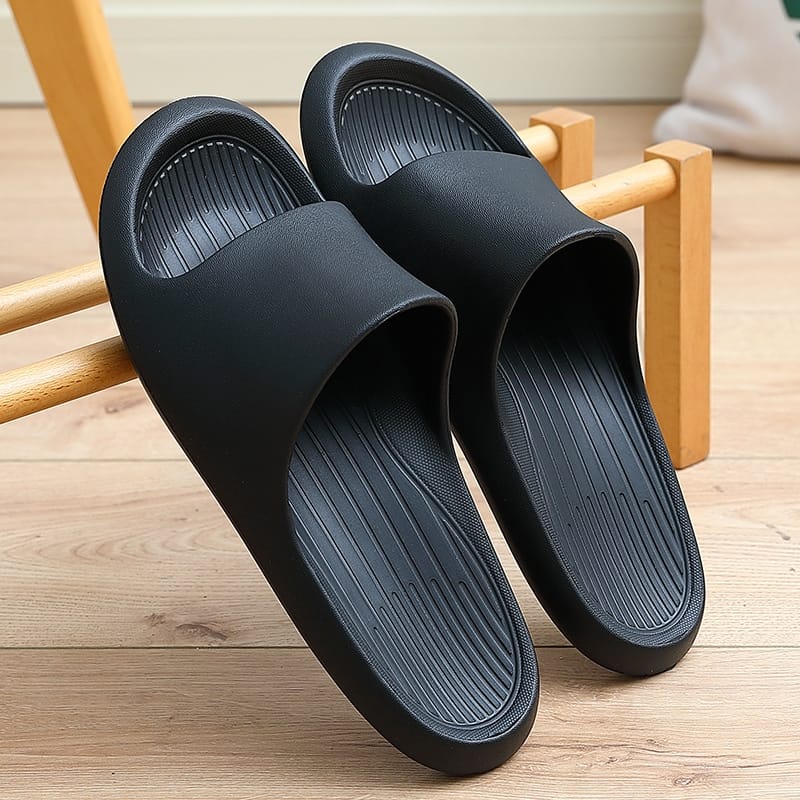 Sandal Selop Polos Pria Import Sandal Cowok Polos Slip On Simple Murah Korean Style