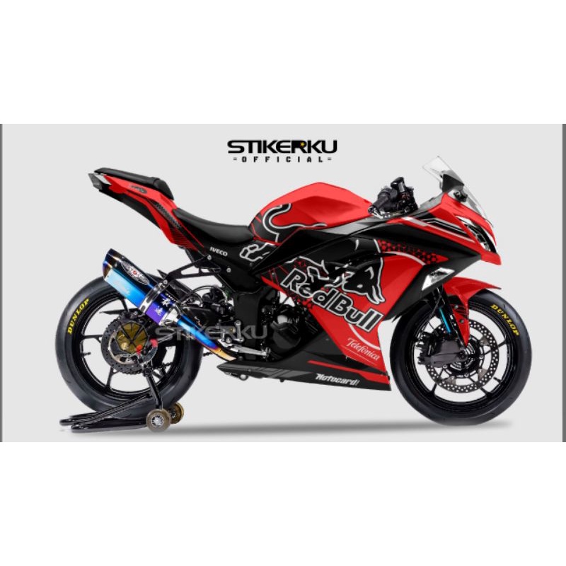 decal ninja redbull  / decal ninja 250 fi fullbody / stiker motor ninja 250 /decal ninja redbull