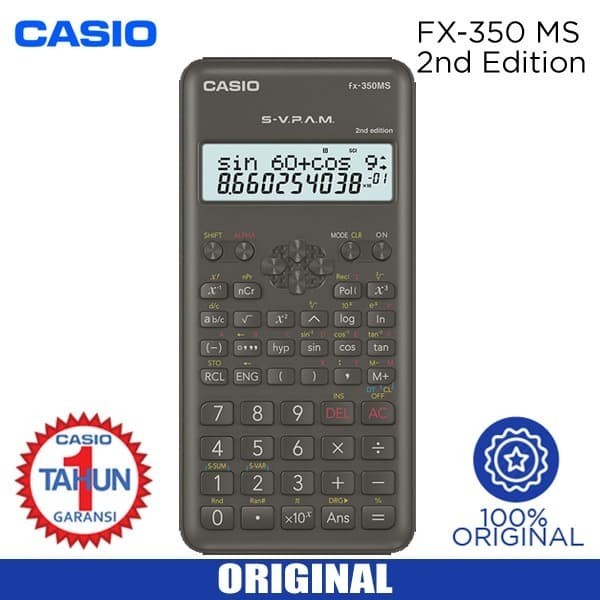 

Casio | Scientific Calculator 240 Functions | 10 + 2 digit | fx-350M