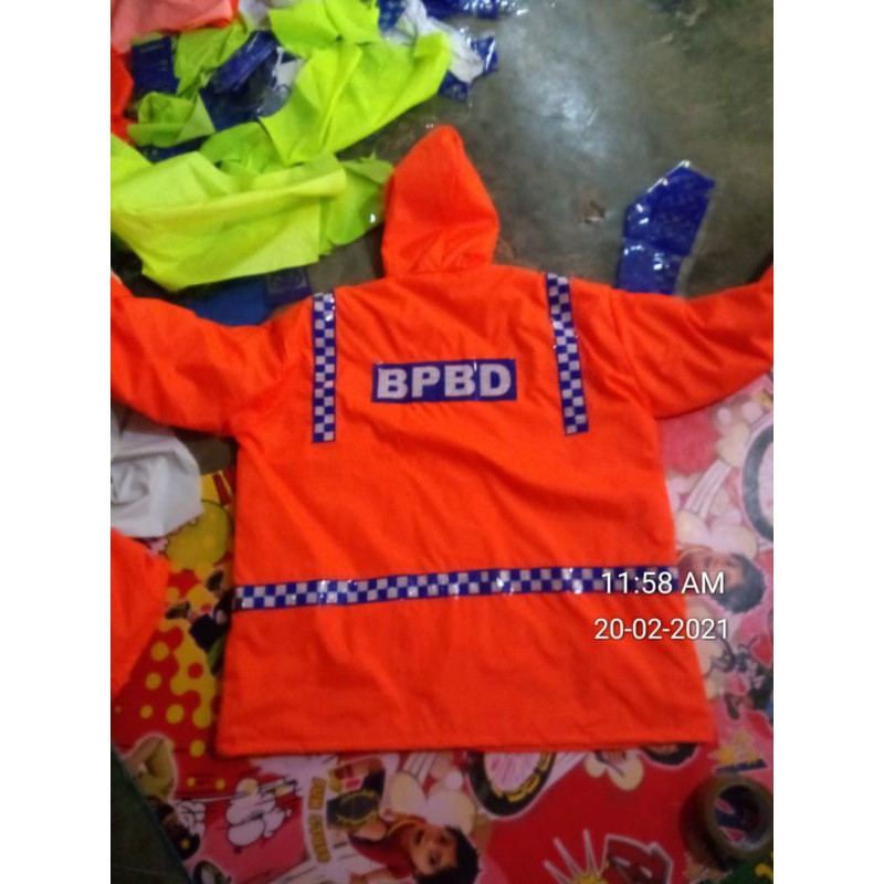 Jual dan produksi Jas Hujan BPBD dua lapis anti bocor