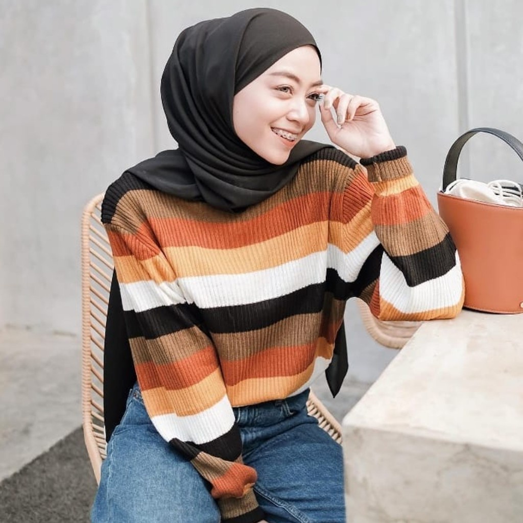 ✒△AliMaMa Medan - SWEATER RAJUT SUMMER - Sweater Rajut Murah - Pakaian Atasan Kasual Murah
