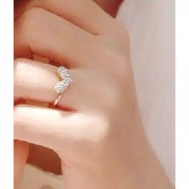 Cincin bentuk love - love ring - cincin love - cincin import murah