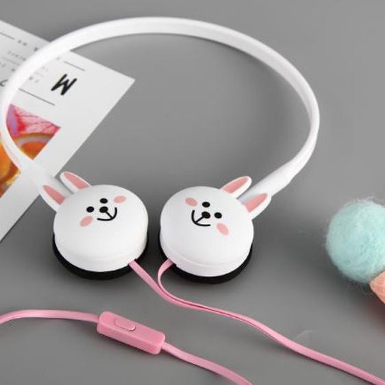 Order Gengs# MK916 EARPHONE HEADSET KARAKTER LINE LUCU CUTE ADA MICROPHONE EXTRA BASS ゆ