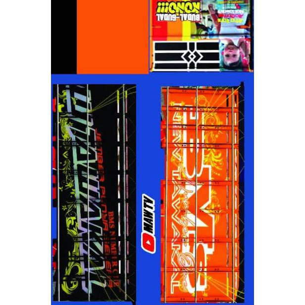 lembaran Papercraft miniatur truk tawakkal 3 (KODE 507)