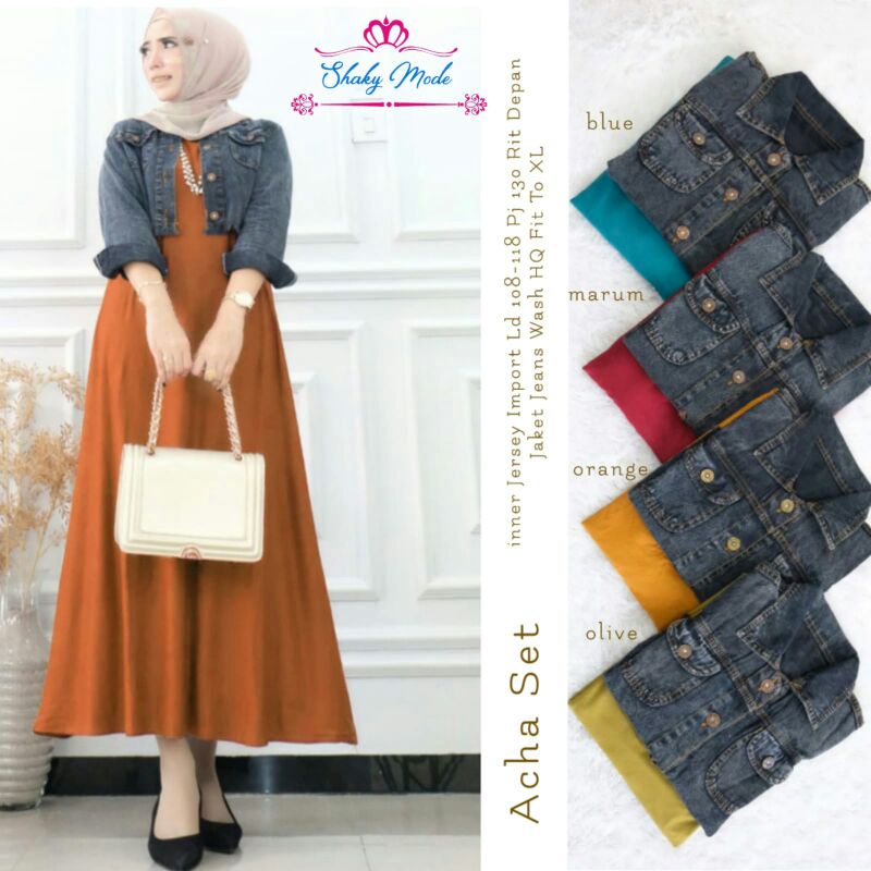 ONE SET ACHA SETELAN WANITA BY SHAKY