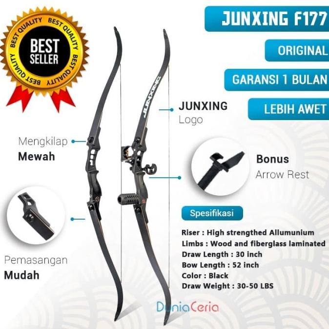 Busur Panah Junxing F177 Hunting Fishing Recurve Bow