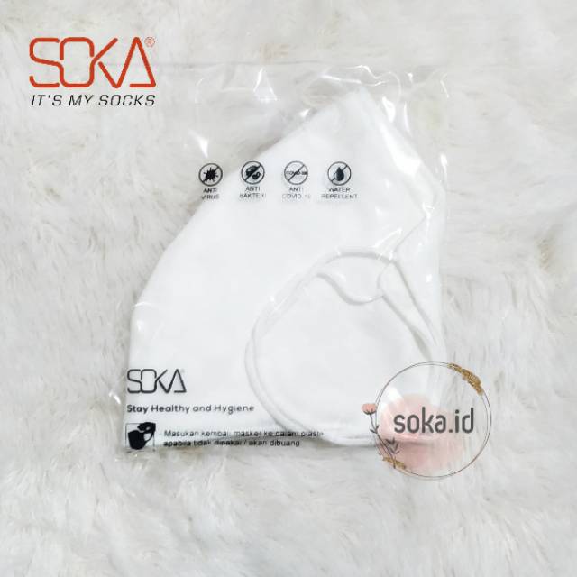 Soka Masker Kain - Masker Soka Anti Bacteria dan Air Flow