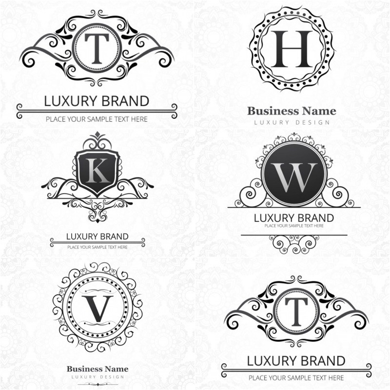 (DRAN LUXURY MODEL 3) FREE ONGKIR TANPA MINIMAL JASA BIKIN DESAIN LOGO  OLSHOP ELEGANT TERMURAH